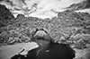 Flusslauf, Pont d´Arc, Frankreich
